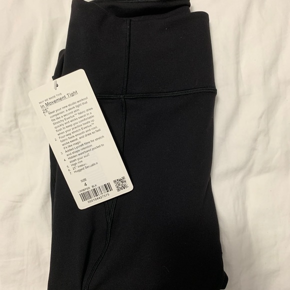 Lululemon in movement leggings BNWT - Picture 3 of 3